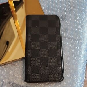 Checkered Black Phone Case